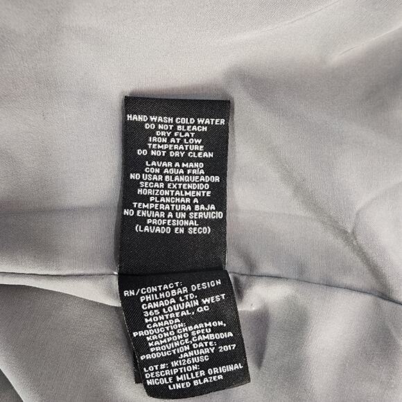 Nicole Miller Original Gray Knit Blazer Size S - Picture 8 of 9